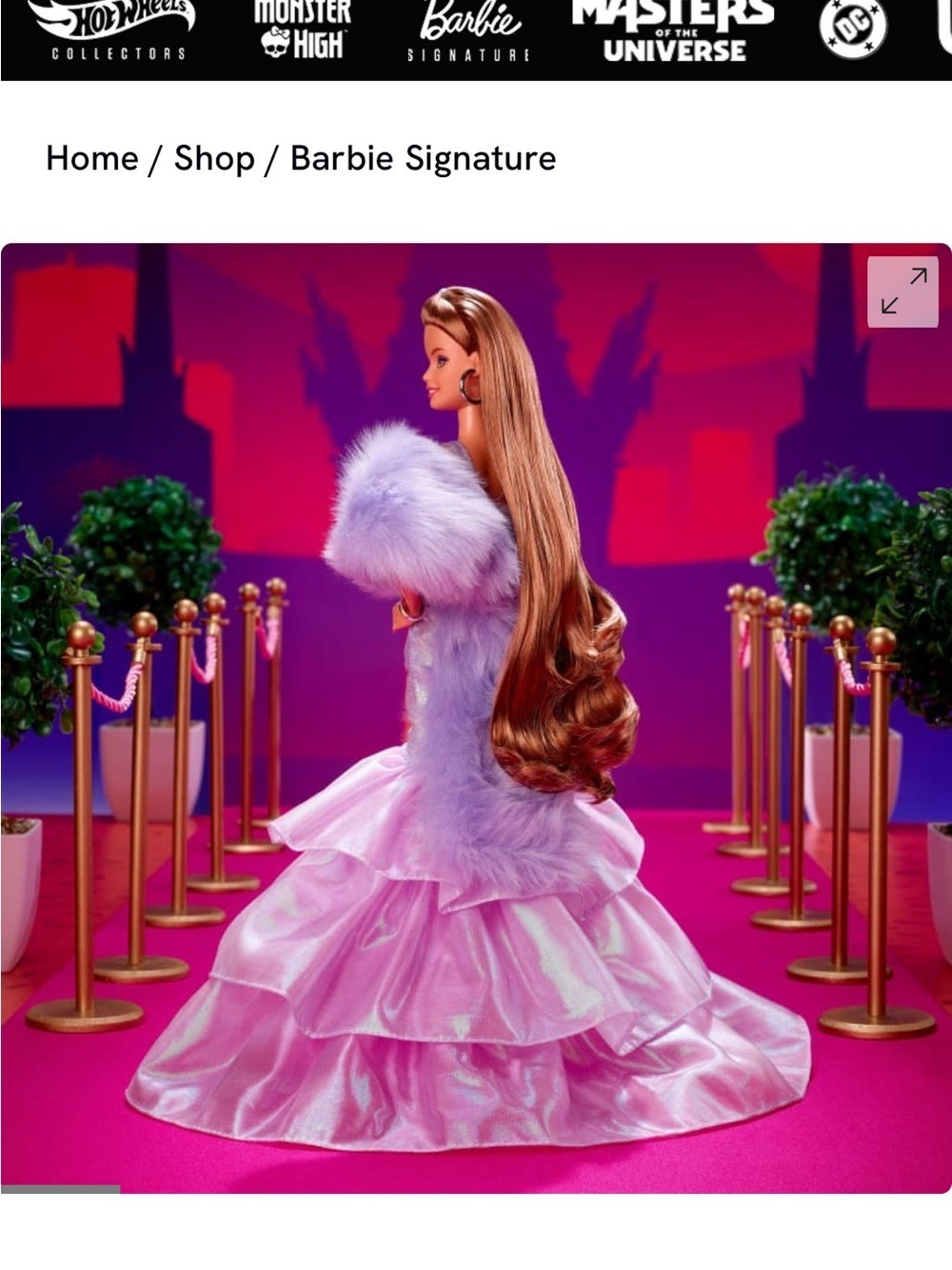 Barbie Signature Lavender Daydream with Faux-Fur Stole NRFB Gala Collection #2 - Picture 2 of 8